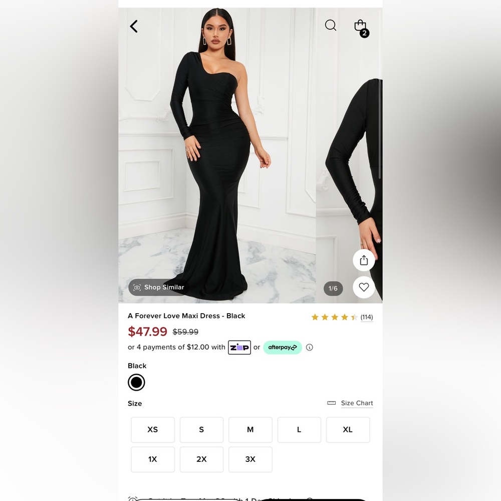 A forever love maxi dress (Fashion Nova)